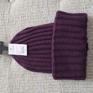 SONOMA BRAND WOMEN'S WARM PURPLE WINTER BEANIE HAT ONE SIZE FITS MOST